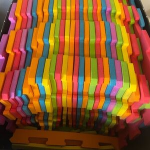 Colorful Foam Building floor mat missing pieces more shipping will be added